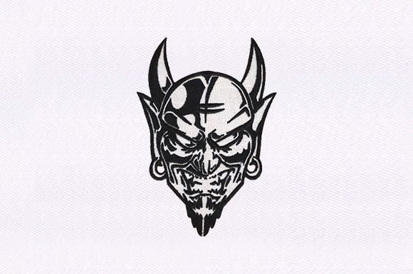 Devil Mask Design Review for Seasonal Embroidery