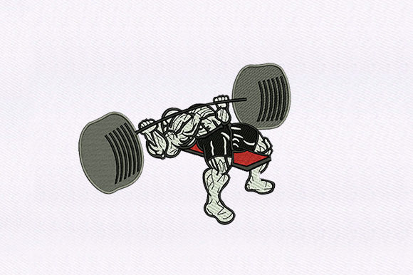 Iron Pumping Man Embroidery Design Review