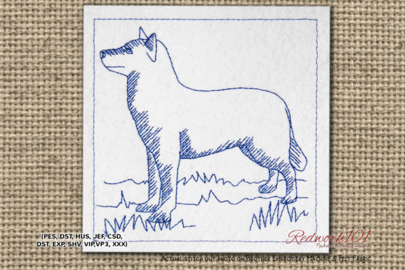 Siberian Husky Embroidery Design Review