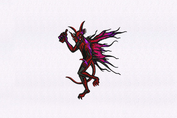 Winged Red Devil Embroidery Design Review